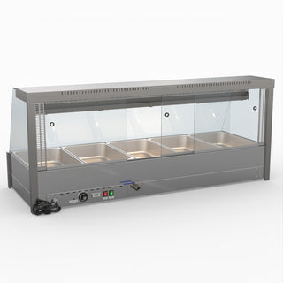 Angled Countertop Wet and Dry Bain Marie - Bonvue BM17TC