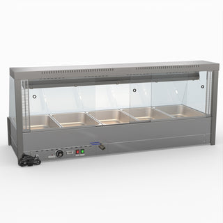 Angled Countertop Wet and Dry Bain Marie - Bonvue BM17TC