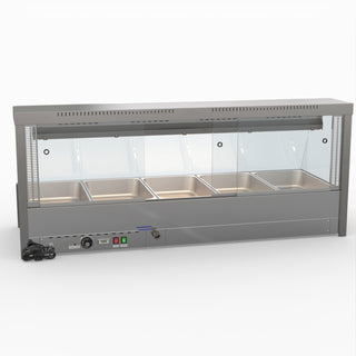 Angled Countertop Wet and Dry Bain Marie - Bonvue BM17TC