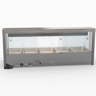 Angled Countertop Wet and Dry Bain Marie - Bonvue BM17TC