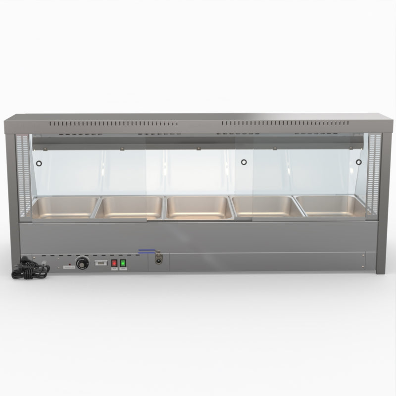 Angled Countertop Wet and Dry Bain Marie - Bonvue BM17TC