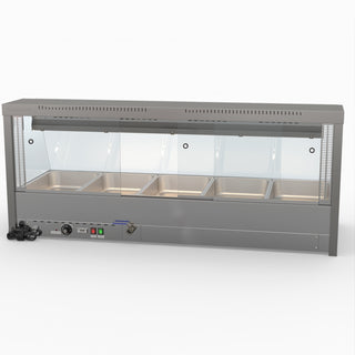 Angled Countertop Wet and Dry Bain Marie - Bonvue BM17TC