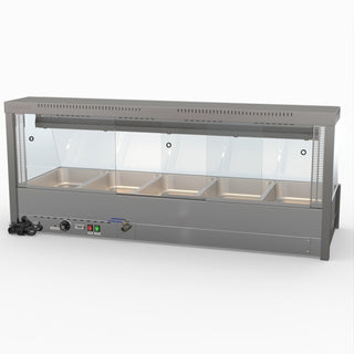 Angled Countertop Wet and Dry Bain Marie - Bonvue BM17TC