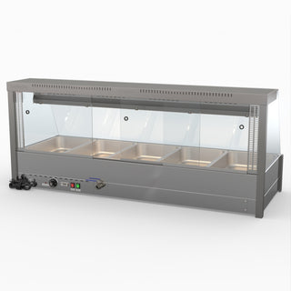 Angled Countertop Wet and Dry Bain Marie - Bonvue BM17TC