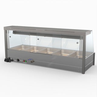 Angled Countertop Wet and Dry Bain Marie - Bonvue BM17TC