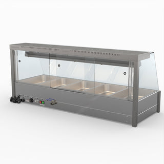 Angled Countertop Wet and Dry Bain Marie - Bonvue BM17TC