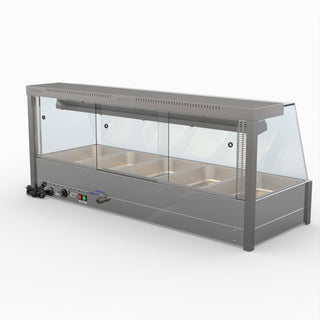 Angled Countertop Wet and Dry Bain Marie - Bonvue BM17TC