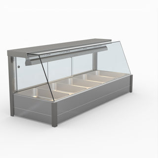 Angled Countertop Wet and Dry Bain Marie - Bonvue BM17TC