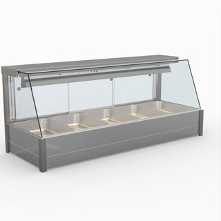 Angled Countertop Wet and Dry Bain Marie - Bonvue BM17TC