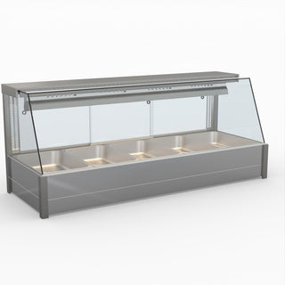 Angled Countertop Wet and Dry Bain Marie - Bonvue BM17TC