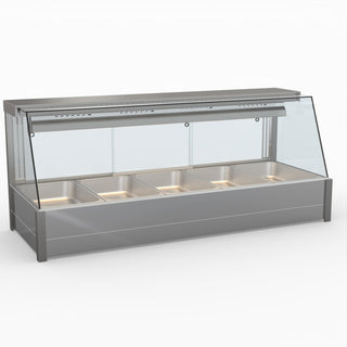 Angled Countertop Wet and Dry Bain Marie - Bonvue BM17TC