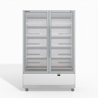 Skope Skope BME1200N-A 2 Glass Door Display or Storage Fridge 1079L - White - BME1200N-A