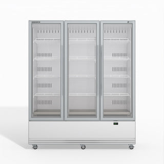 Skope Skope BME1500N-A 3 Glass Door Display or Storage Fridge 1433L - White - BME1500N-A