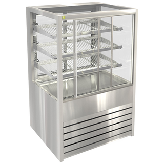 Cossiga Refrigerated Freestanding Sliding Front Cabinet with Rear Glass Door 1500mmW - BTGRF15-SD