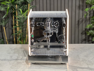 Brugnetti Giulietta - 1 Group White & Stainless w/ Side Lights - Brand New