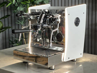 Brugnetti Giulietta - 1 Group White & Stainless w/ Side Lights - Brand New
