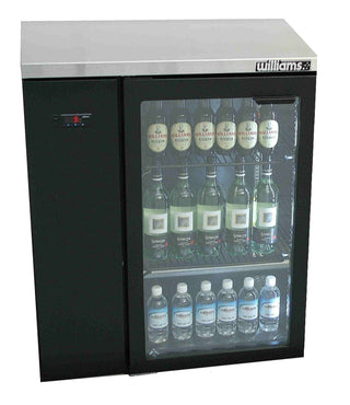 Williams Cameo - One Door Black Colorbond Remote Back Bar Counter Display Refrigerator HC1RGB