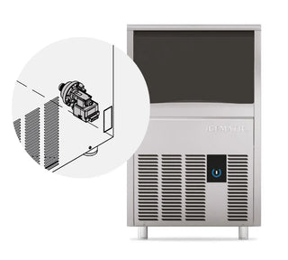 ICEMATIC 28kg Self Contained Ice Machines with Removable Air Filter and Integrated Drain pump C28DPPLUS-A