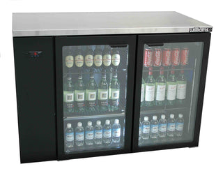 Williams Cameo - Two Door Black Colorbond Remote Back Bar Counter Display Refrigerator HC2RGB