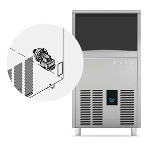 ICEMATIC 38kg Self Contained Ice Machines with Removable Air Filter and Integrated Drain pump C38DP-A