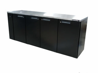 Williams Cameo - Four Door Black Colorbond Remote Back Bar Counter Display Refrigerator HC4RSB