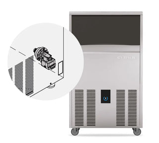ICEMATIC 54kg Self Contained Ice Machines with Removable Air Filter and Integrated Drain pump C54DP-A