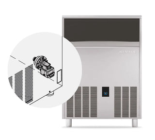 ICEMATIC 70kg Self Contained Ice Machines with Removable Air Filter and Integrated Drain pump C70DP-A