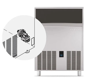 ICEMATIC 90kg Self Contained Ice Machines with Removable Air Filter and Integrated Drain pump C90DP-A