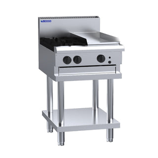 Luus 2 Burner 300mm Griddle Cooktop CS-2B3P-LPG - LPG