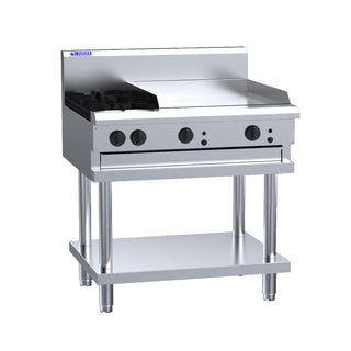 Luus 2 Burner 600mm Griddle Cooktop CS-2B6P-LPG - LPG