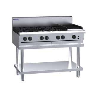 Luus 6 Burner 300mm Chargrill Cooktop CS-6B3C-NG - Natural Gas