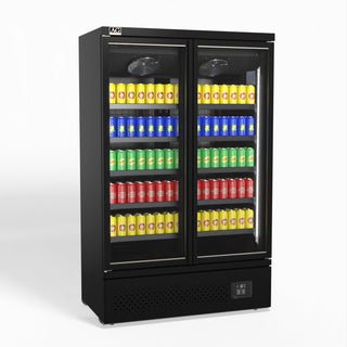 AG Supermarket Two Glass Doors Upright Display Fridge - 1000 Litre CSB1000