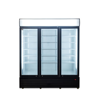 AG Equipment 1500L Triple Glass Door Upright Display Fridge CU1500TNG