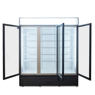 AG Equipment 1500L Triple Glass Door Upright Display Fridge CU1500TNG