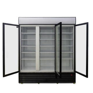 AG Equipment 1500L Triple Glass Door Upright Display Fridge CU1500TNG