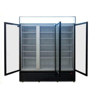 AG Equipment 1500L Triple Glass Door Upright Display Fridge CU1500TNG