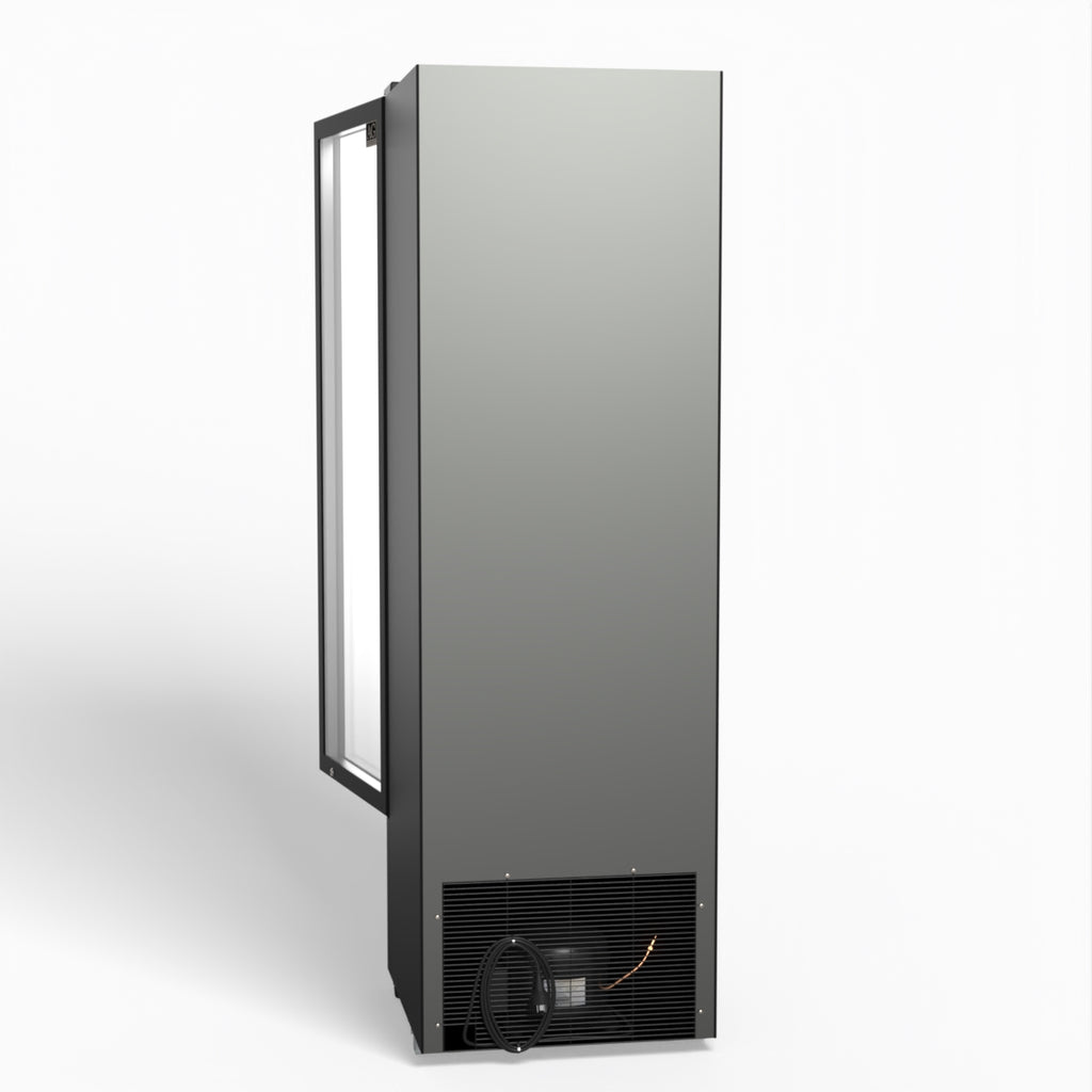 AG 274L Upright Glass Door Display/Drinks Fridge - Black DF274B