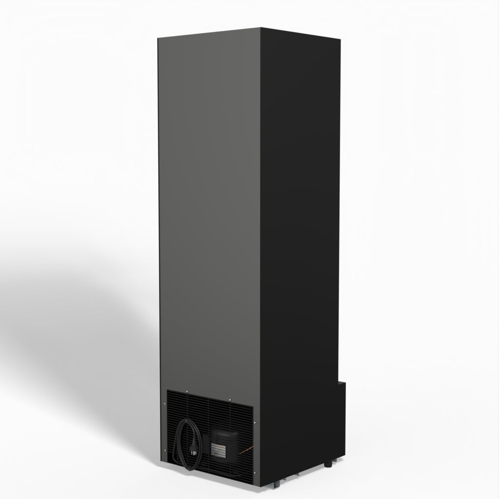 AG 274L Upright Glass Door Display/Drinks Fridge - Black DF274B