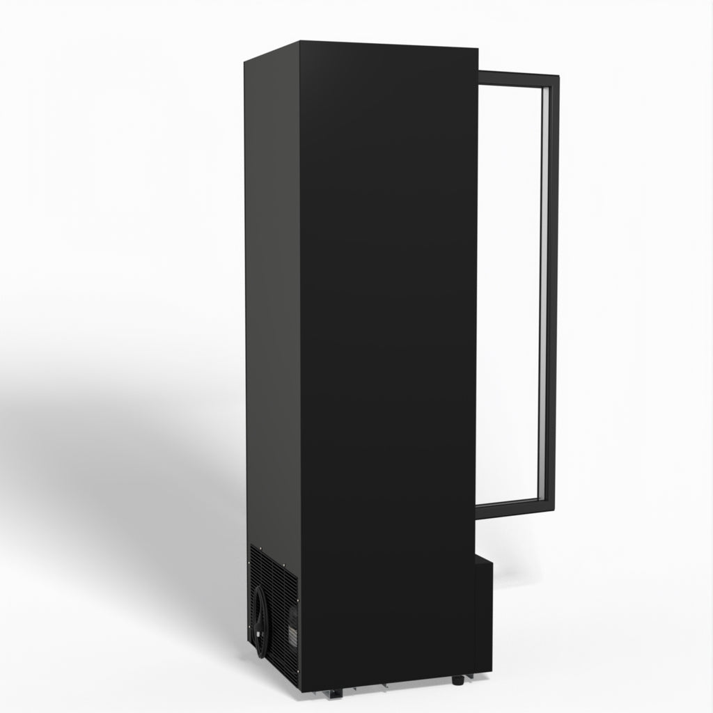 AG 274L Upright Glass Door Display/Drinks Fridge - Black DF274B