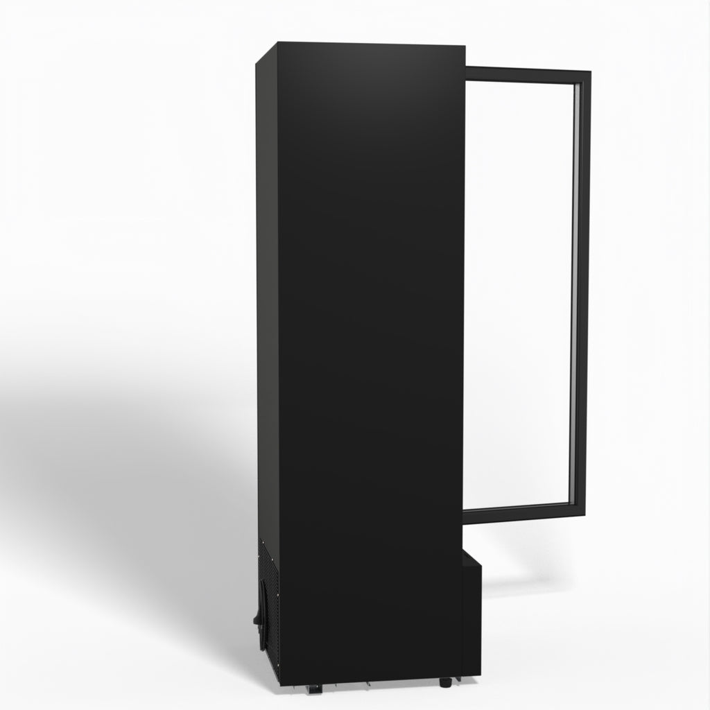 AG 274L Upright Glass Door Display/Drinks Fridge - Black DF274B