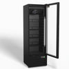 AG 274L Upright Glass Door Display/Drinks Fridge - Black DF274B