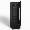 AG 274L Upright Glass Door Display/Drinks Fridge - Black DF274B