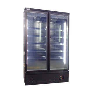 AG Supermarket Two Glass Doors Upright Display Fridge - 1000 Litre