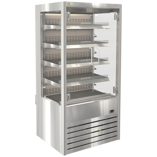 Cossiga Heated Open Fronted Multideck Cabinet with Hinged Door 600mmW - DTGHT6