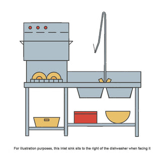 Mixrite Stainless Steel Dishwasher Right-Handed Single Inlet Sink W1200 X D600 WSS16165R