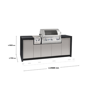 Fire Magic Grills Island System to suit E790i with Single Side Burner