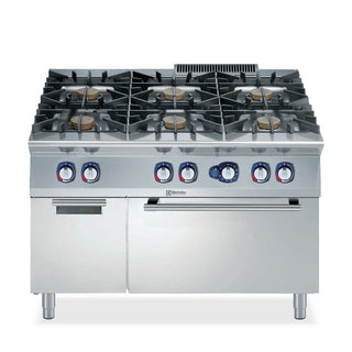 Electrolux 900XP 6 Burner Gas Range with Gas Oven 1200mm - E9GCGLTC1B