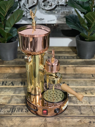Elektra Micro Casa Semi Automatica - 1 Group Gold & Brass - Brand New
