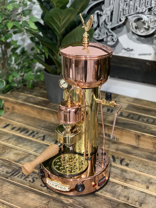 Elektra Micro Casa Semi Automatica - 1 Group Gold & Brass - Brand New