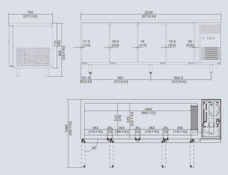 Atosa Four Door Cooling Table EPF3442